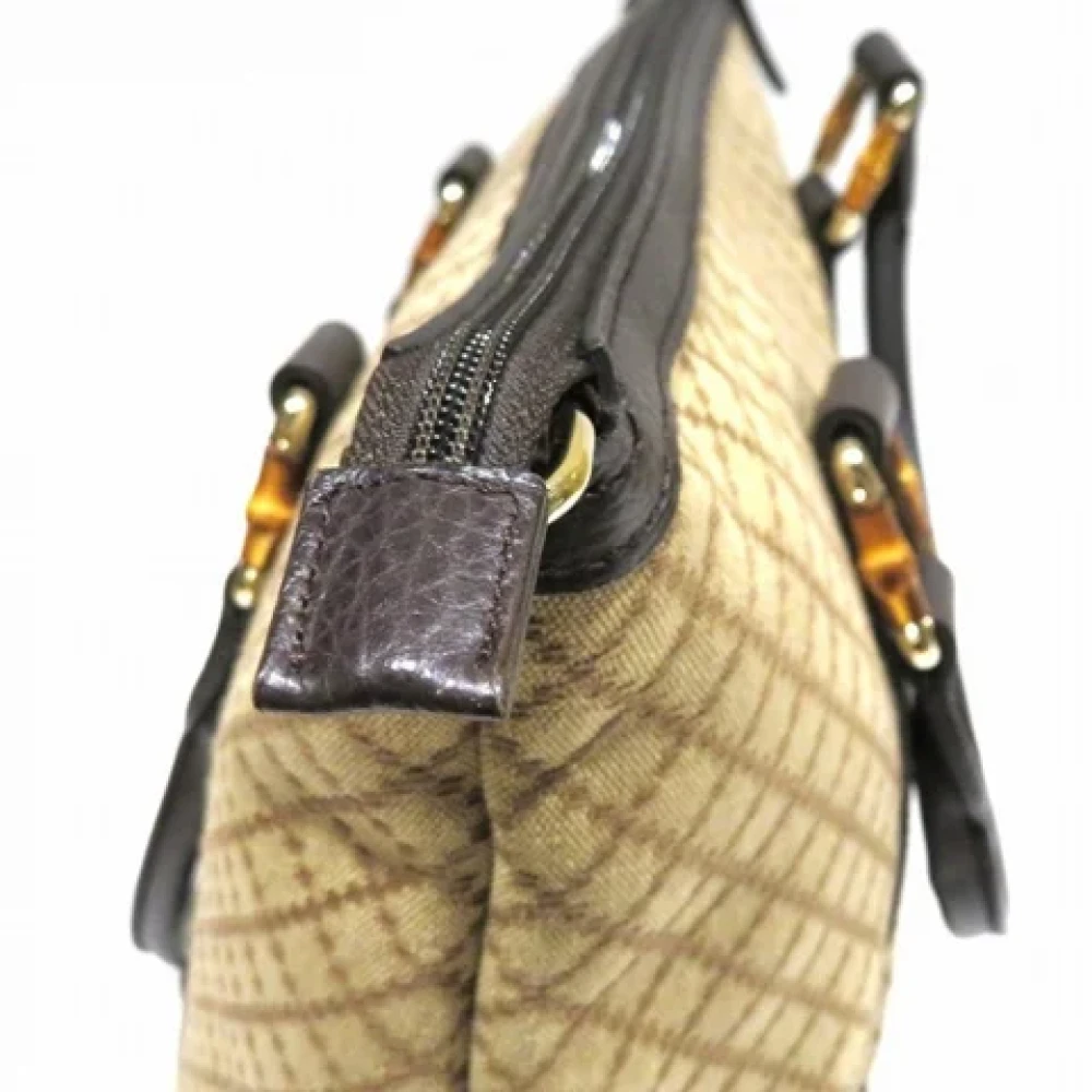 Gucci Vintage Pre-owned Canvas totes Beige Dames