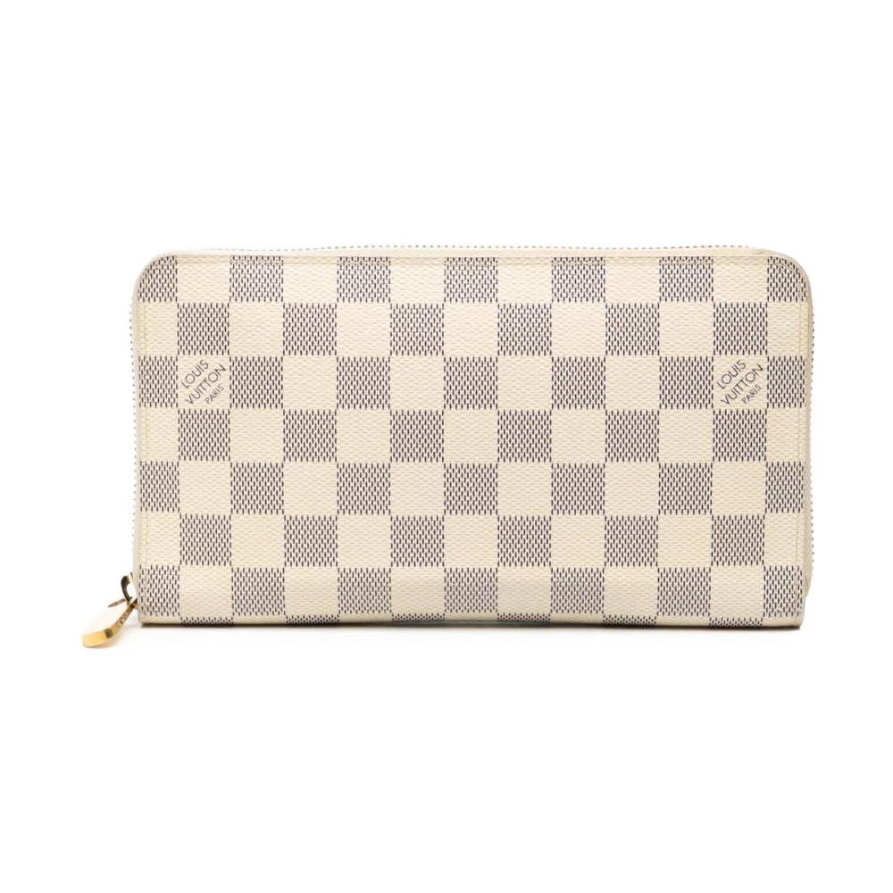 Louis Vuitton Vintage Women's White Pre-Owned Zip Around Wallet