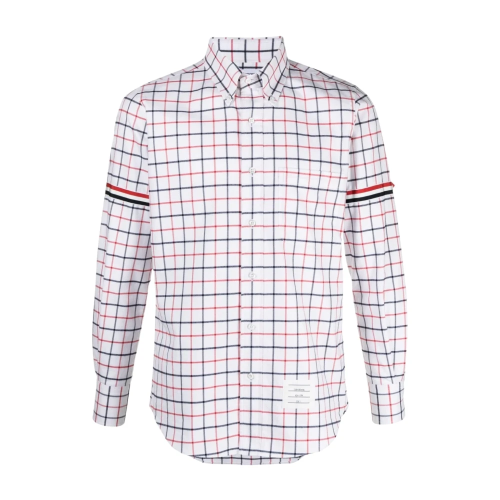 Thom Browne Tattersall Check Overhemd Multicolor Heren