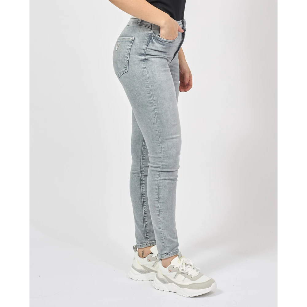 Guess Slim Fit Grijze Jeans met Zakken Gray Dames