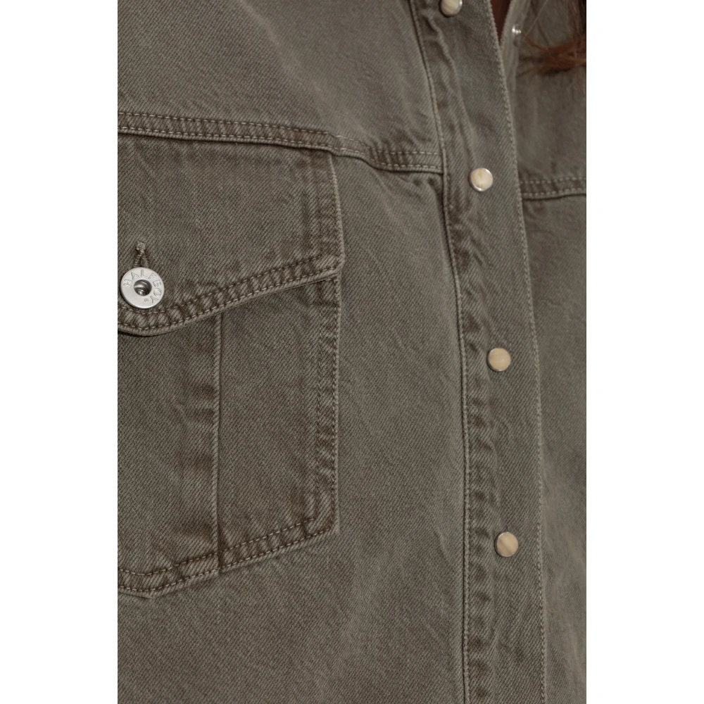 Halfboy Denim overhemd Gray Dames