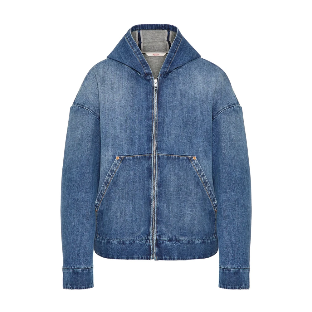 Valentino Garavani Blue Denim Jacket - Male - Denim Jackets - S - Jackets