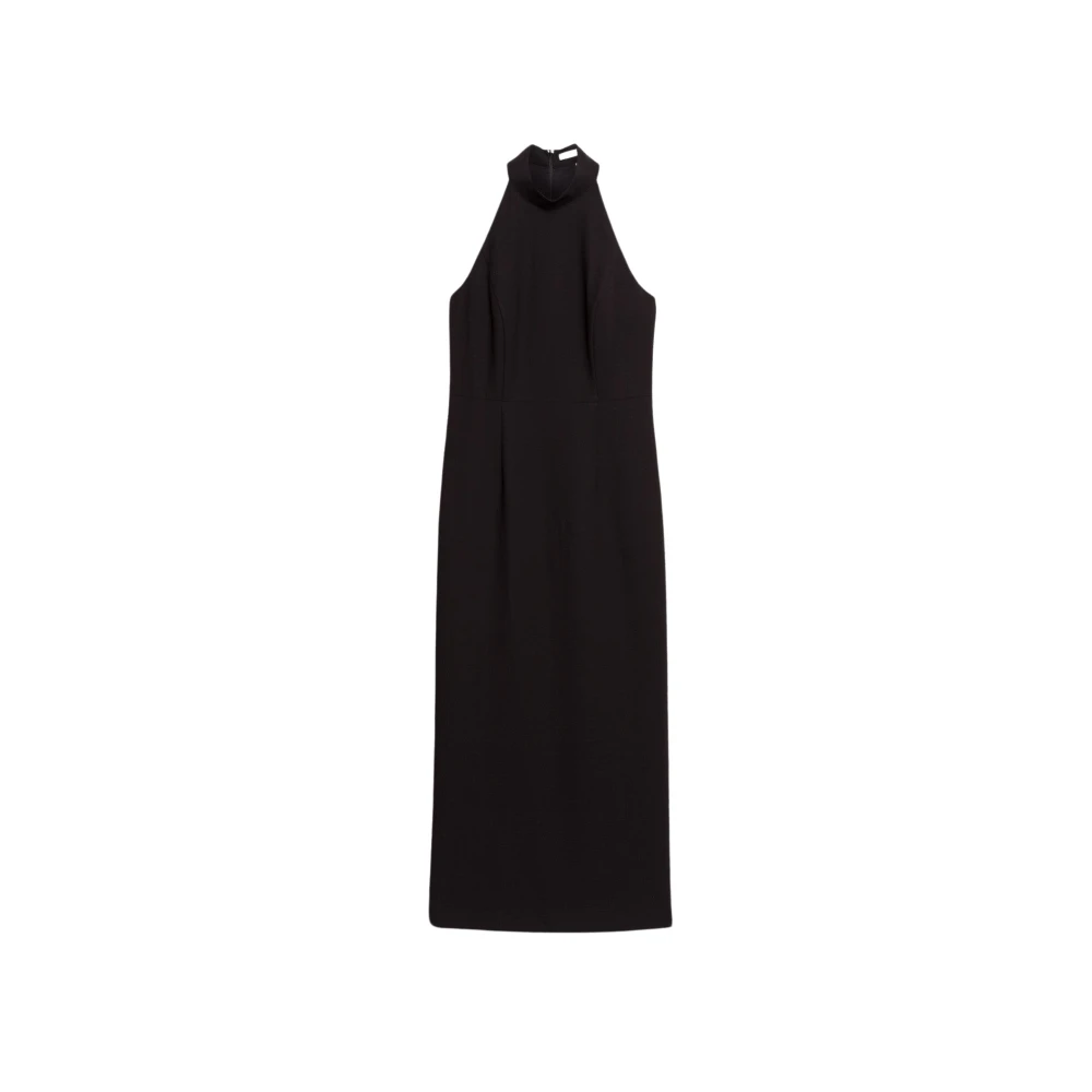 IVY OAK Enkellange Halter Avondjurk Black Dames