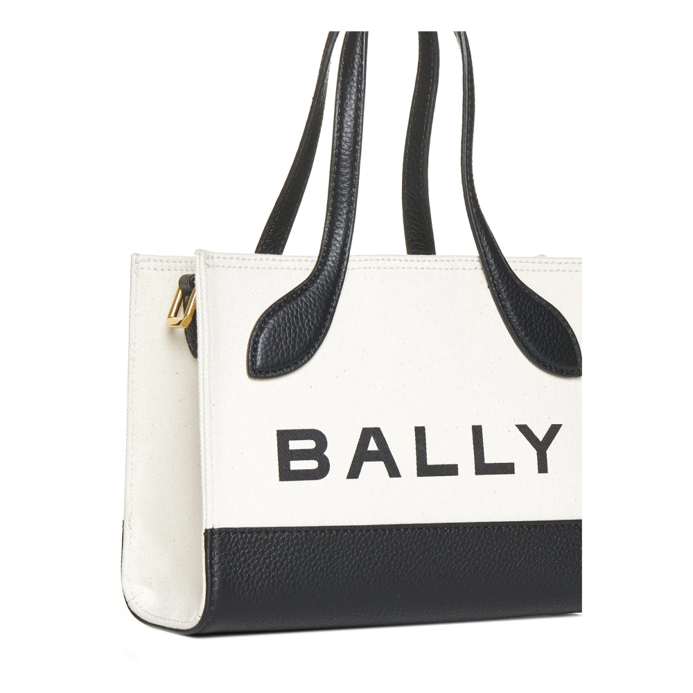Bally Stijlvolle Logo-Print Tote Tas White Dames