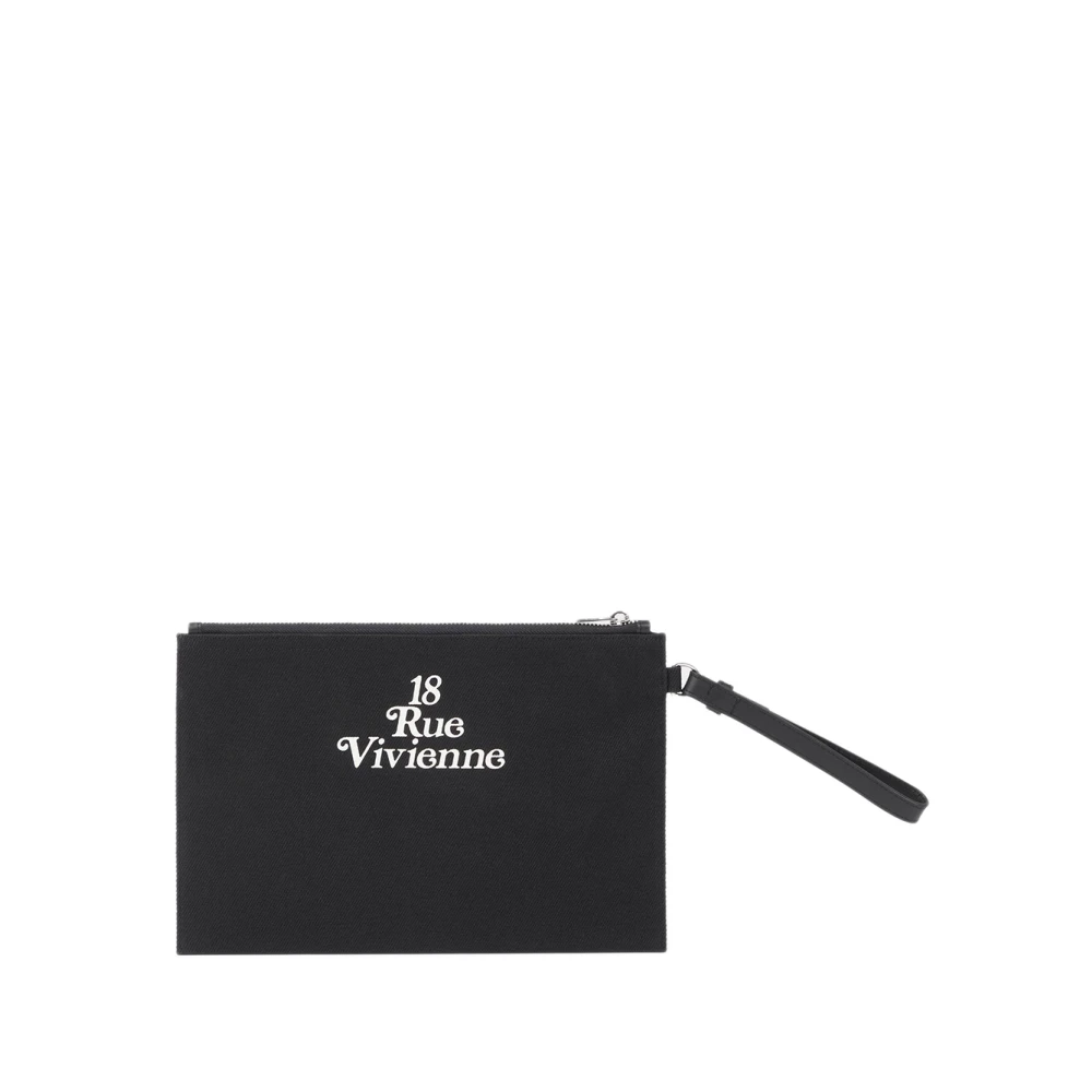 Kenzo Zwarte katoenen tas met logo print Black Heren