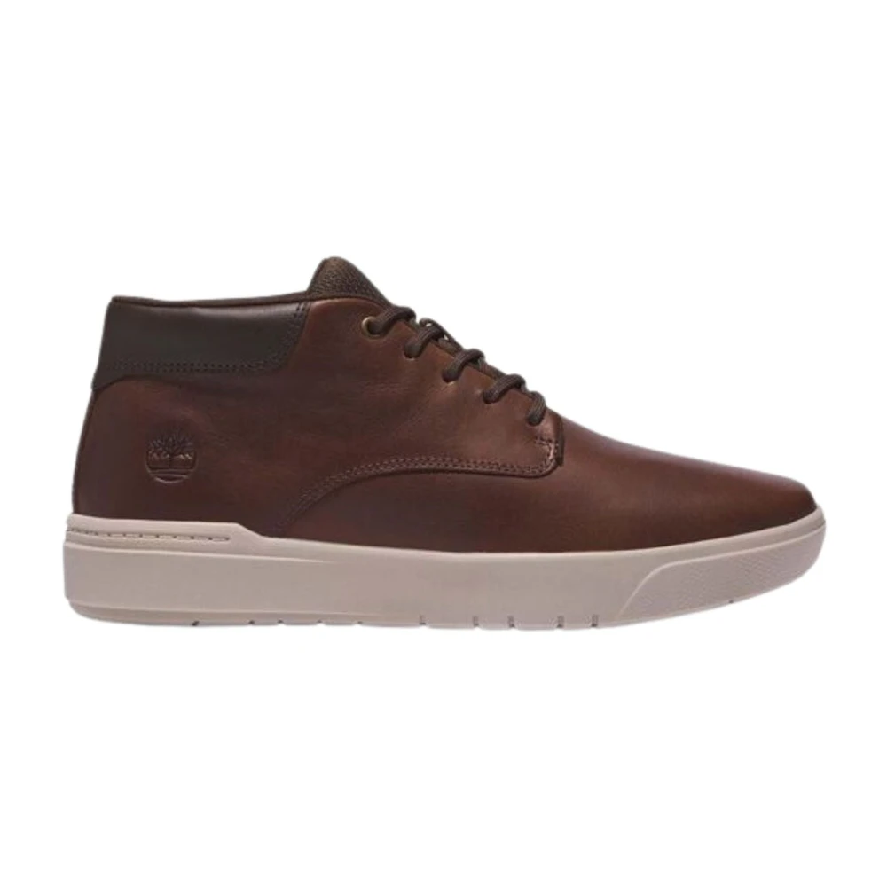 Timberland Hoge Top Gepolsterde Sneakers Heren Schoenen Bruin
