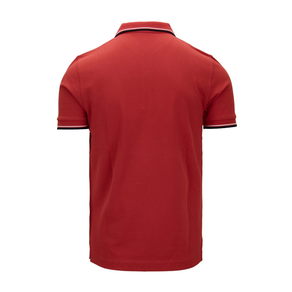 Fay Heren Knoopolo Shirt Red Heren