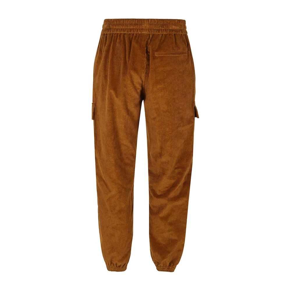 Marcelo Burlon Bruine Fluwelen Broek voor Heren Brown Heren