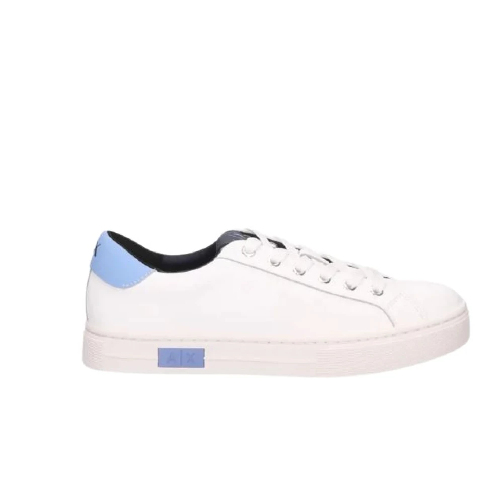 Armani Exchange Witte Veterschoenen Elegante Stijl Dames Schoenen