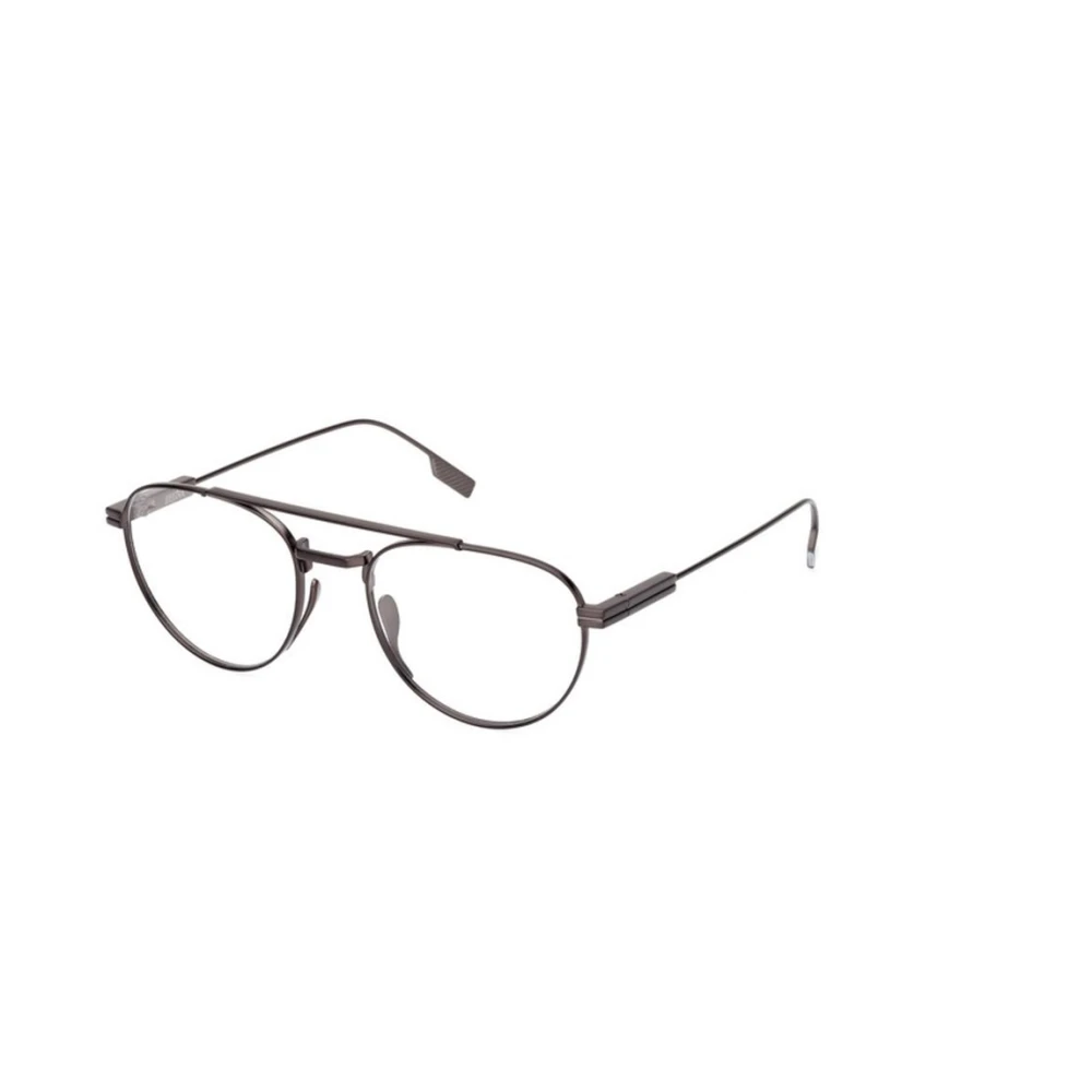 Zegna Men's Gray Glasses, 54 Mm, Optical Frame