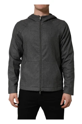 Hooded Full Zip Bomber Jacket
