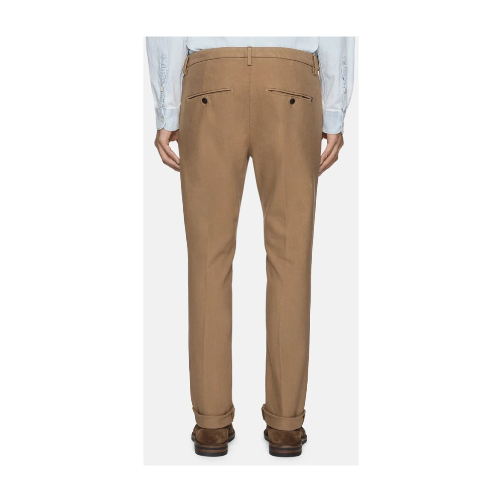 Dondup Gaubert Chinos met Subtiel Patroon Brown Heren