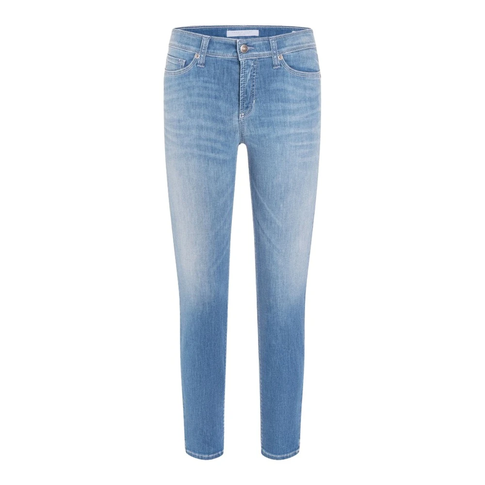 CAMBIO Blauwe Skinny Jeans Blue Dames