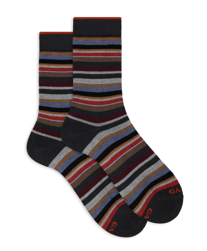 chaussettes-courtes-grises-en-coton-pour-hommes-avec-des-micro-rayures-multicolores