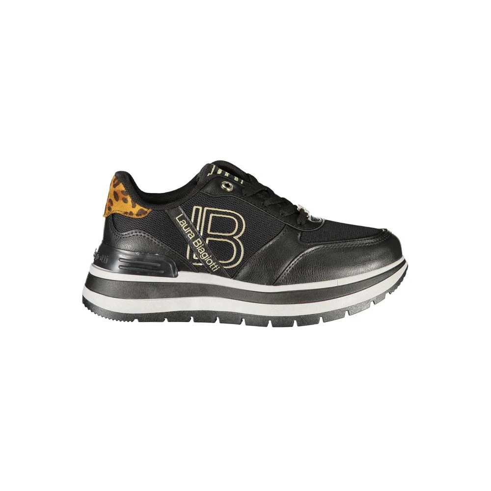 Laura Biagiotti Women's Black Sneakers, 7 Uk, Wedge Sneaker