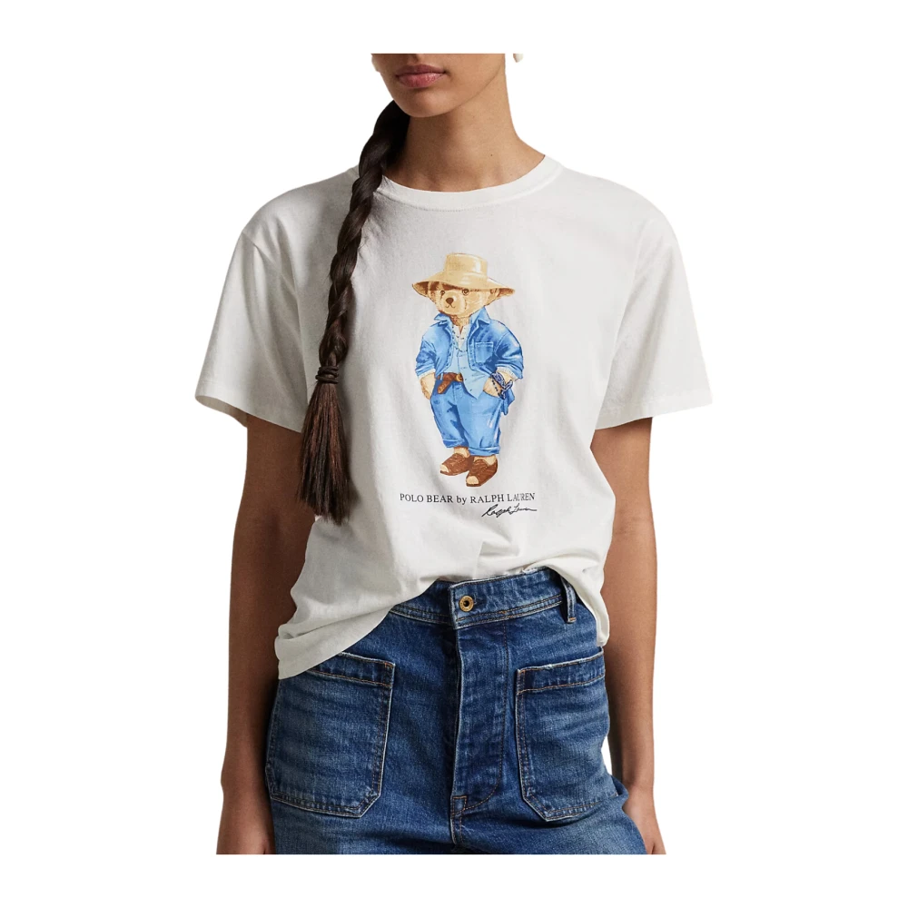 Polo Ralph Lauren Reiziger Korte Mouw T-shirt Nevis White Dames