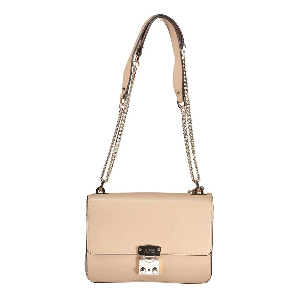 Guess Beige Eliette Ketting Schoudertas Beige Dames
