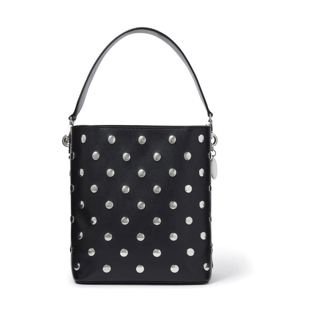 Stella McCartney Studded Bucket Bag Black, Dam