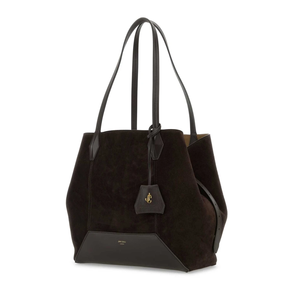 Jimmy Choo Bruine suède Diamond Shopping tas Brown Dames