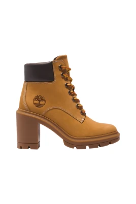 Beige Mocka Ankelboots för Kvinnor