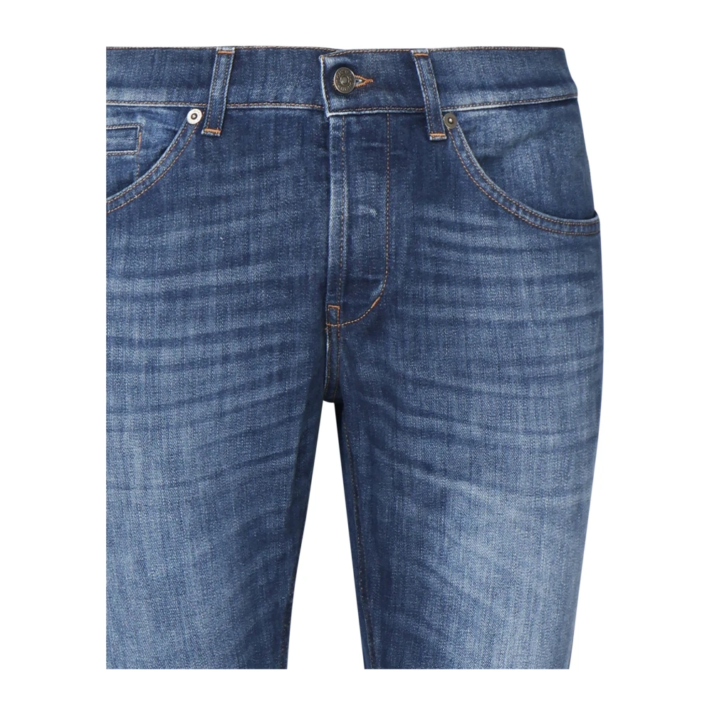 Dondup Skinny Fit Blauwe Jeans Lage Taille Blue Heren