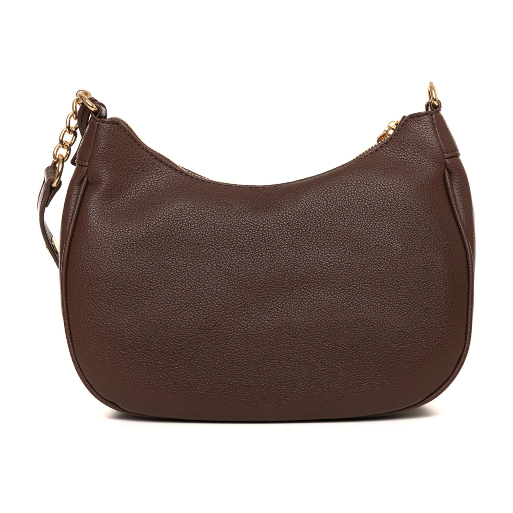 Love Moschino Halvemaanvormige tas met rits Brown Dames