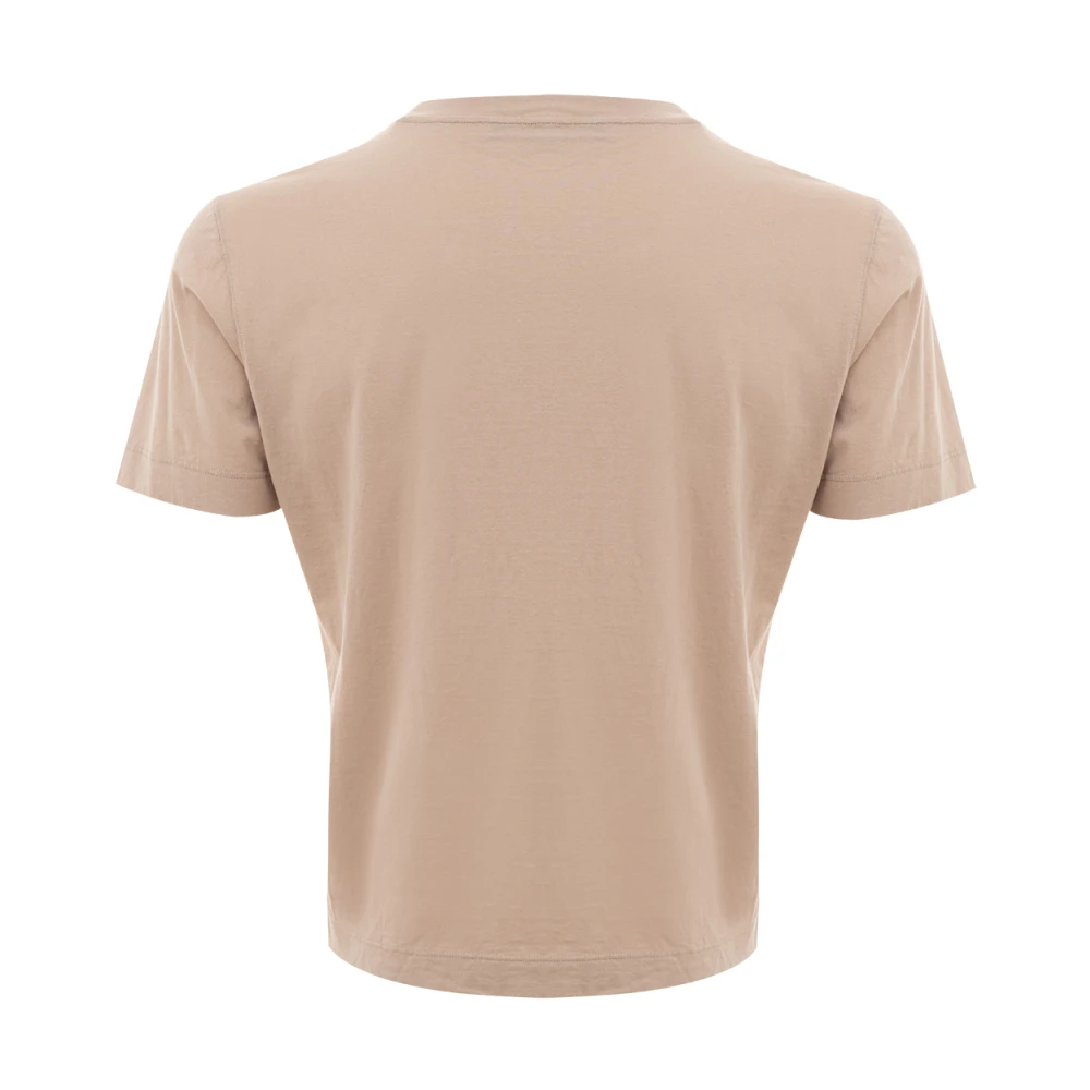 Gran Sasso Katoenen Half Sleeve T-Shirt Beige Heren