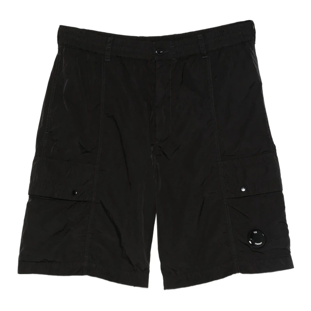 C.p. Company Men's Black Cargo Bermuda Shorts - Casual Shorts - Xl - Shorts