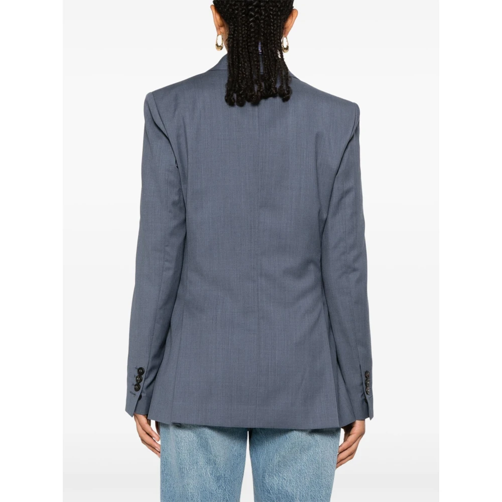 Golden Goose Double Breasted Blazer Gray Dames