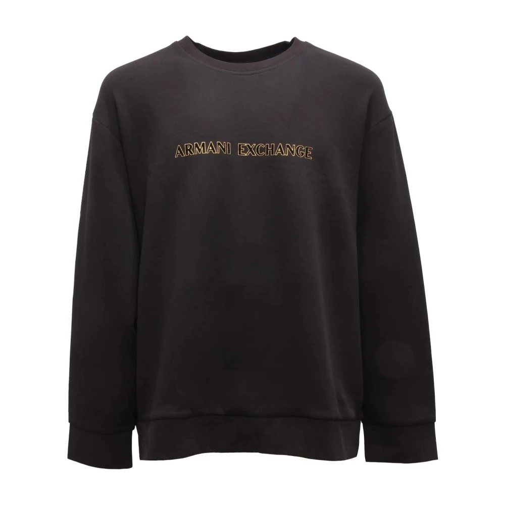 Armani Men's Black Felpa Exchange Sweatshirt - Sweatshirts - 2XL - Sweatshirts & Hoodies