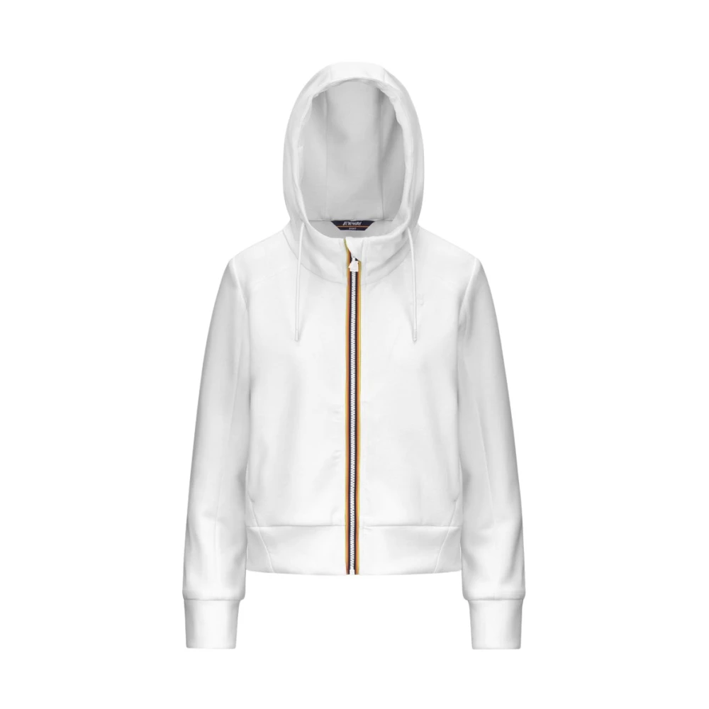 K-Way Vrouw Wit Hoodies & Sweatvesten Dames, M, Polyester, Divine Light Spacer