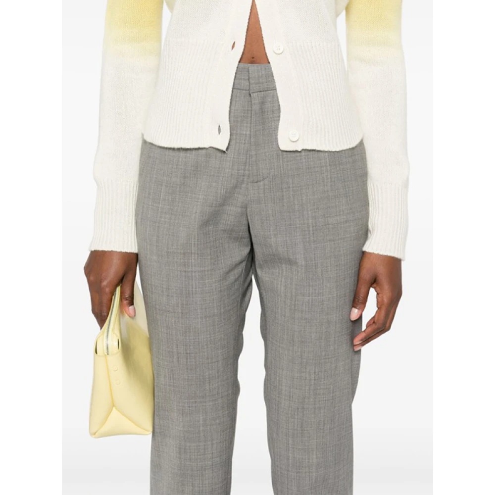 Fabiana Filippi Grijze Broek met Diamantdetail Gray Dames