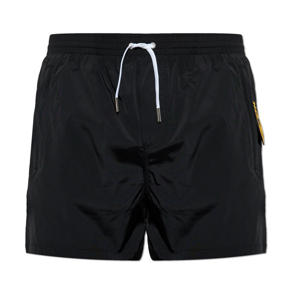 Dsquared2 Zwembroek met logo Black Heren