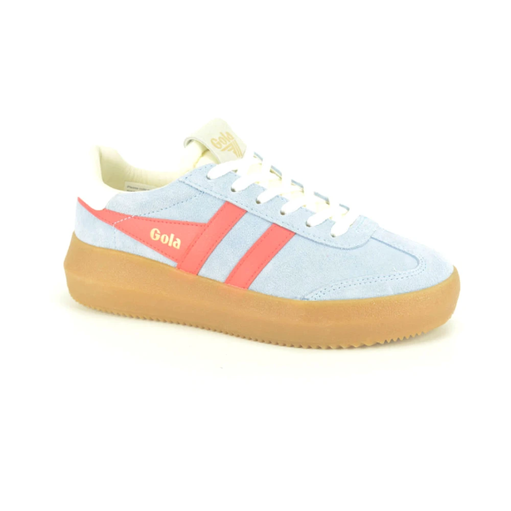 Gola Blauwe Suède Sneaker Dames Schoenen