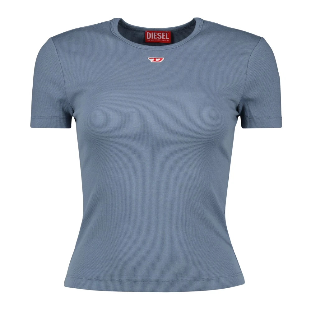 Diesel Blauwe Lange T-Ele T-shirt Vrouwen Blue Dames