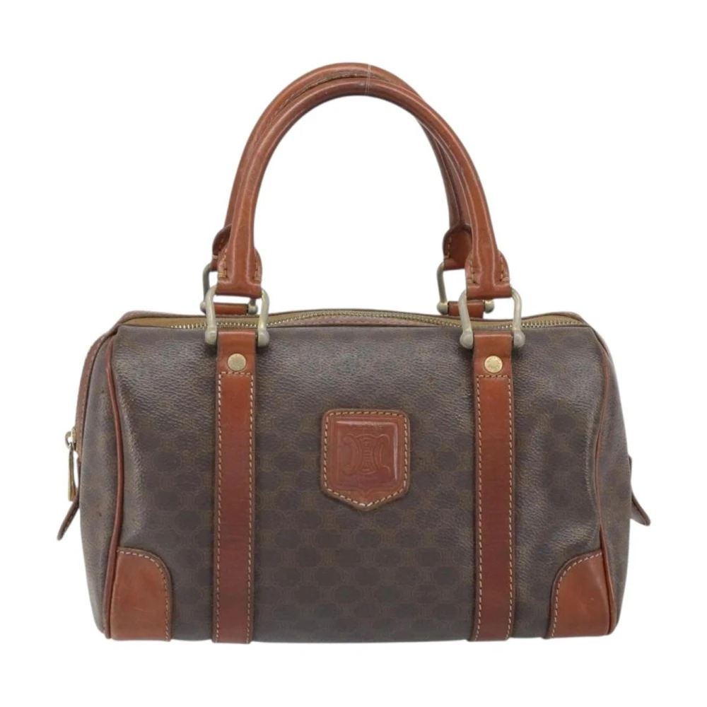 Celine Vintage Women's Brown Pre-Owned Vintage Monogram Boston Bag