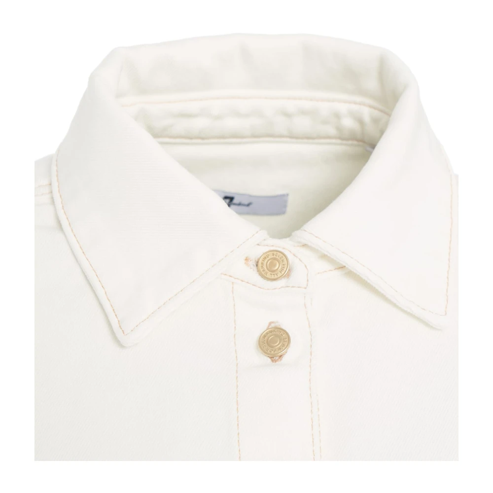 7 For All Mankind Lichtgewicht Jas White Dames