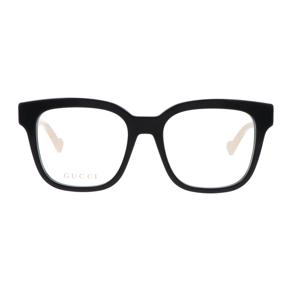 Gucci Vierkante Acetaat Brillen White Unisex