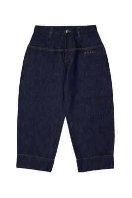 Jeans med broderad logotyp