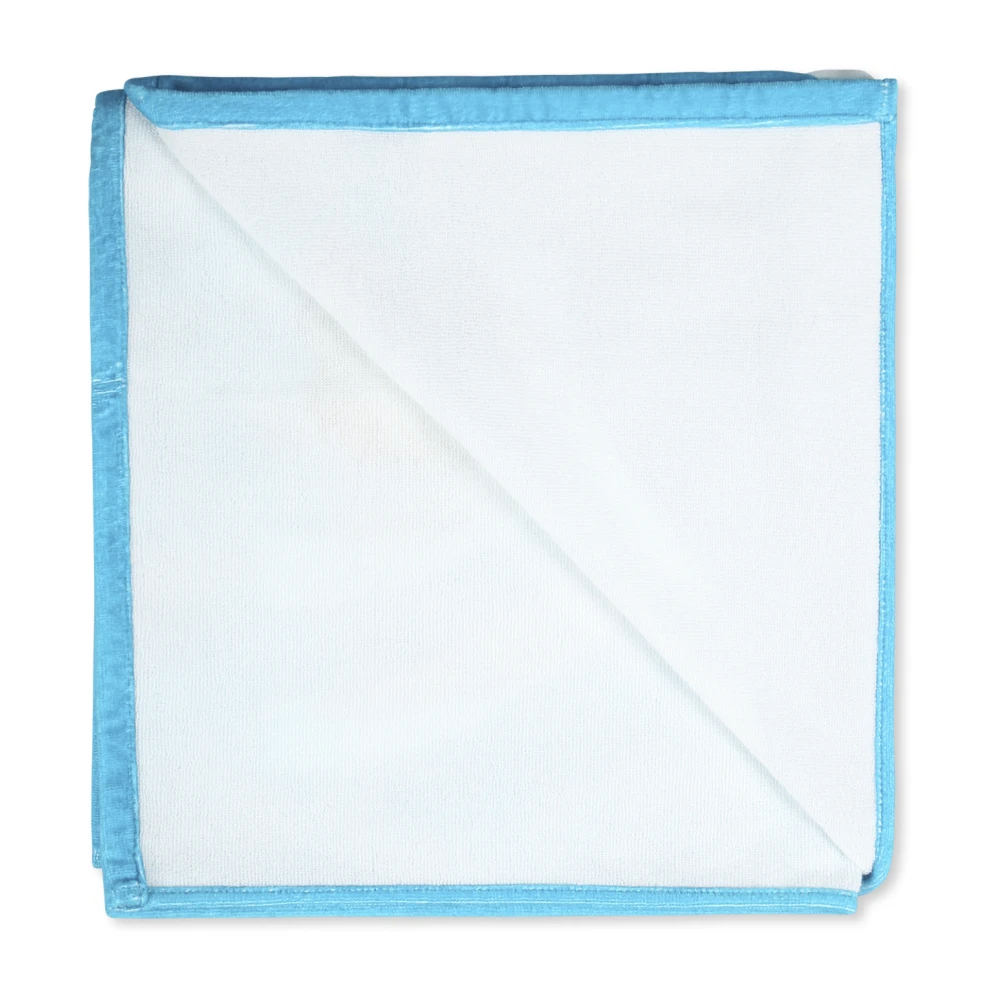 Moschino Teddybeer Logo Lichtblauwe Handdoek Blue Unisex