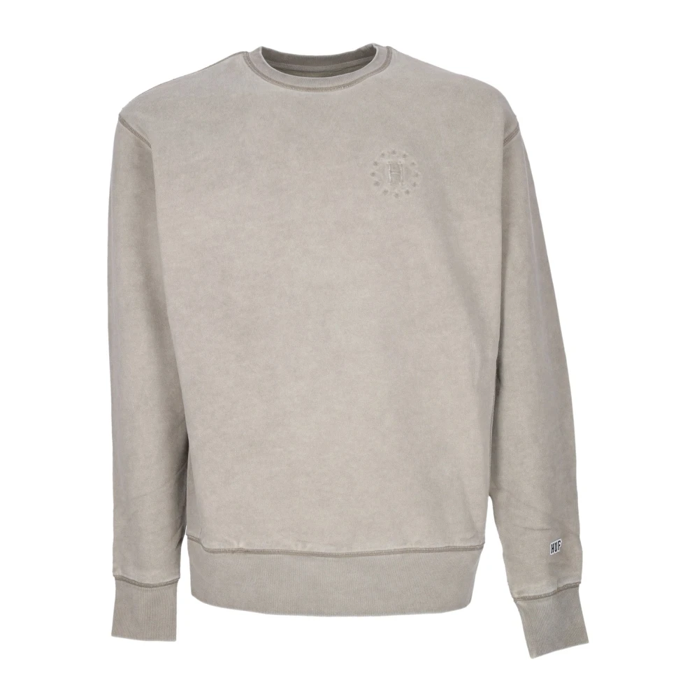 HUF Galaxies Faded Crewneck Sweatshirt Gray Heren