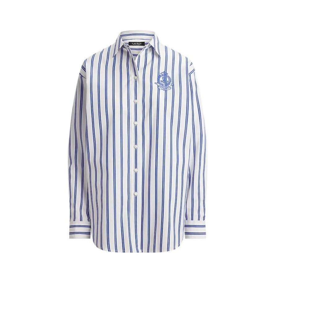 Ralph Lauren Donna Blu Camicette Xs, New,