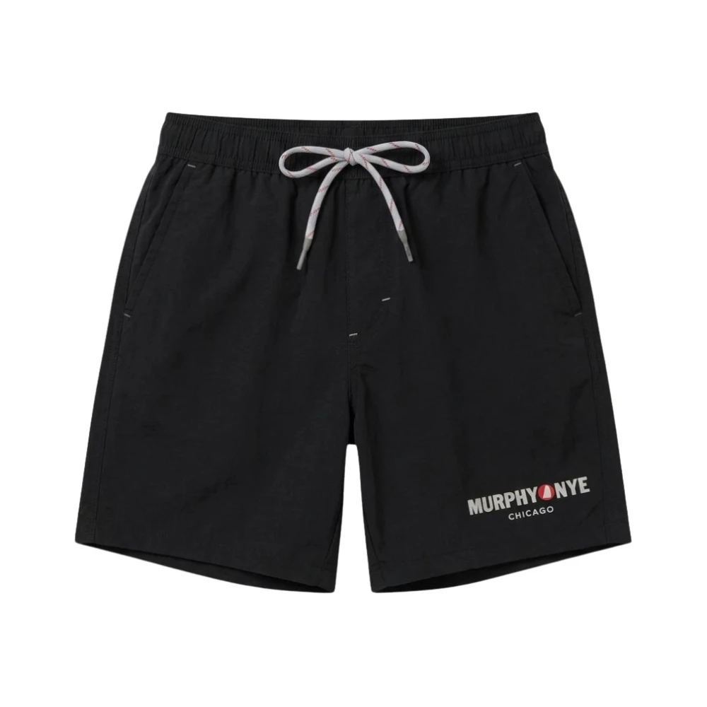 Murphy&Nye Black Beachwear, Male, Xl, Stay Swim Shorts
