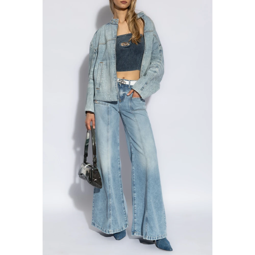 Diesel Gestreepte top M-Clarksvillex-C Blue Dames