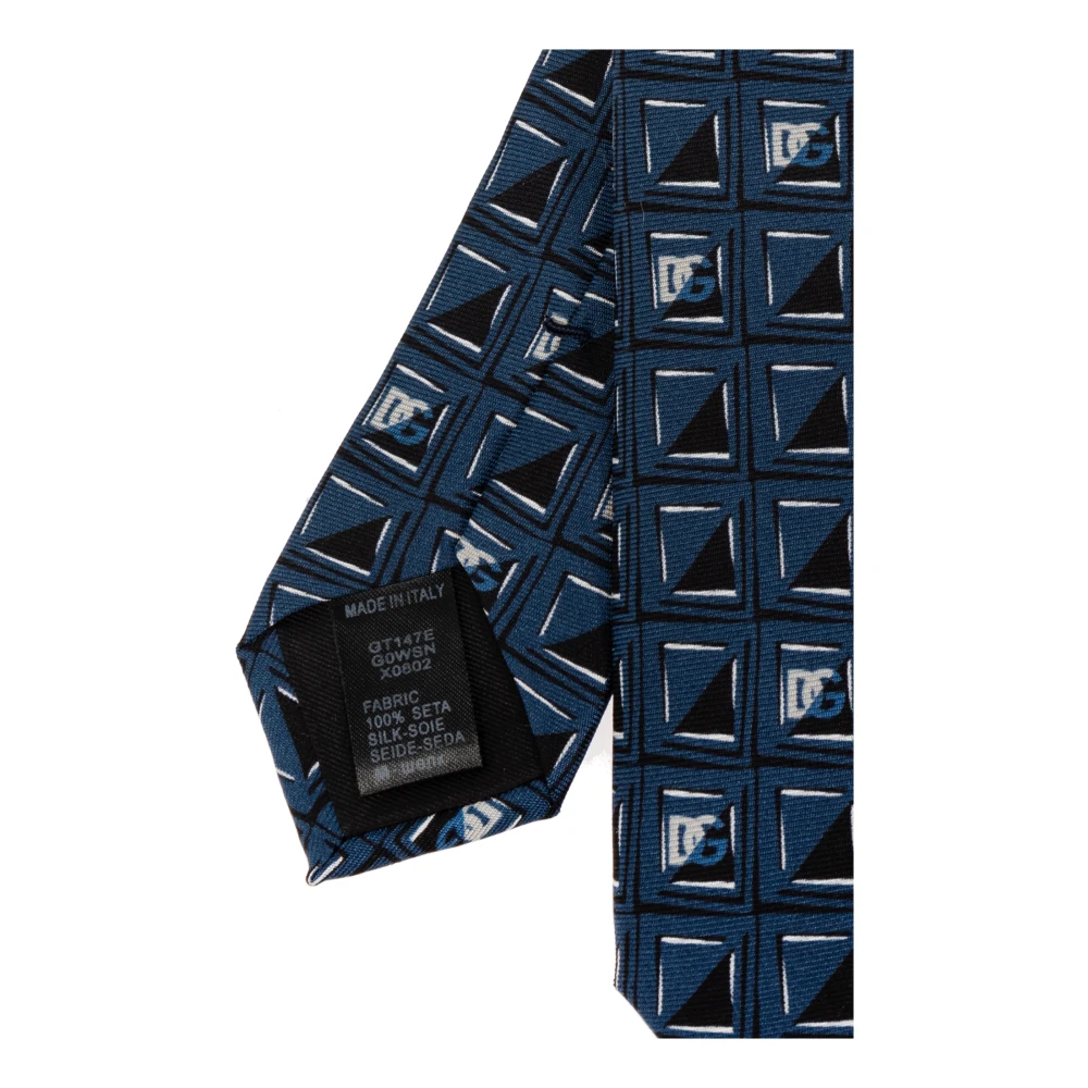 Dolce & Gabbana Gestreepte stropdas Blue Heren