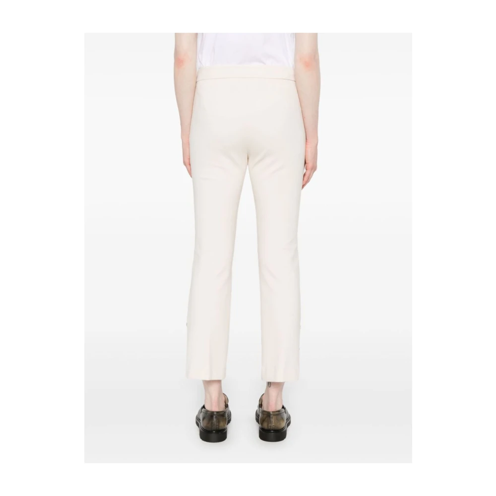 Twinset Witte Cropped Broek met Chique Details White Dames