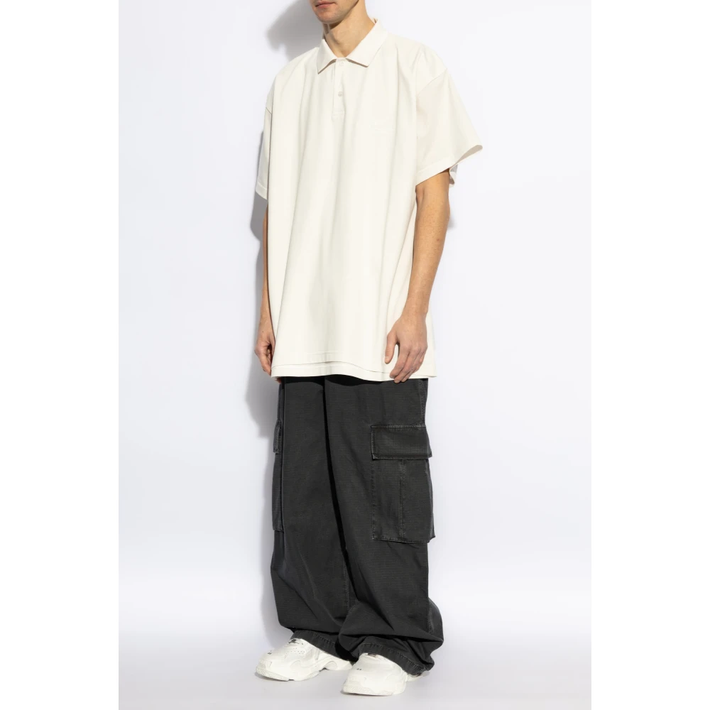 Balenciaga Polo met Logo Beige Heren