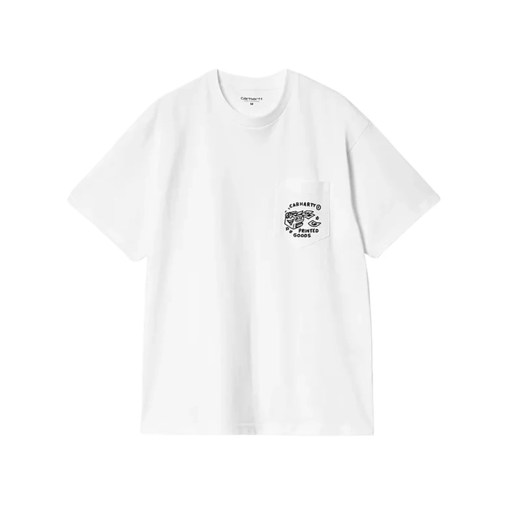 Carhartt WIP T-shirt met Fragments Print en Zak White Heren