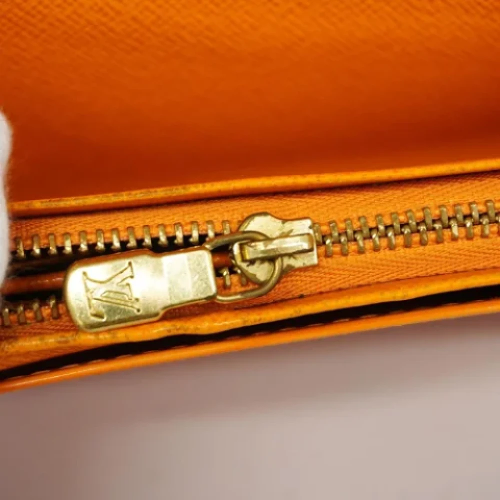 Louis Vuitton Vintage Pre-owned Canvas wallets Orange Unisex