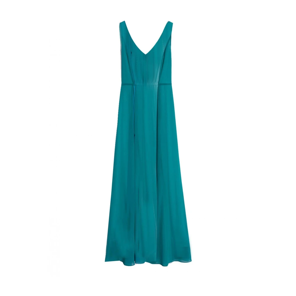 Pennyblack Multicolor Verticale Lange Jurk Blue Dames